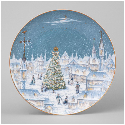 Тарелка обеденная "СНЕЖНАЯ КОРОЛЕВА" 25,5 см (кор=16шт.) LEFARD 590-631