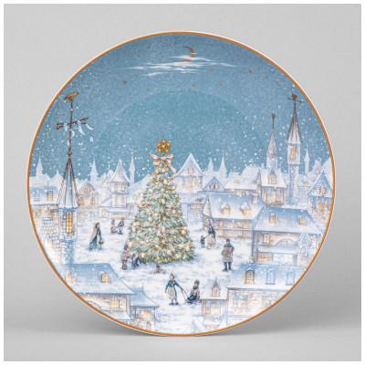 Тарелка закусочная "СНЕЖНАЯ КОРОЛЕВА" 20,5 см (кор=24шт.) LEFARD 590-636