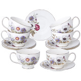 Чайный набор "BOUQUET" на 6 пер. 12 пр. 280 мл (кор=8наб.) LEFARD 590-639