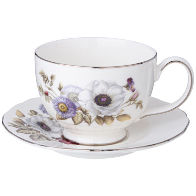 Чайный набор "BOUQUET" на 2 пер. 4 пр. 280 мл (кор=24наб.) LEFARD 590-640-1