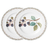 Набор тарелок закусочных "FRUIT GARDEN" 2 шт. 20,5 см (кор=24наб.) LEFARD 590-647