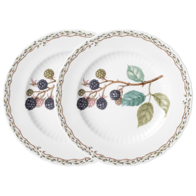 Набор тарелок закусочных "FRUIT GARDEN" 2 шт. 20,5 см (кор=24наб.) LEFARD 590-647
