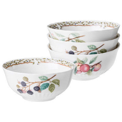 Набор салатников "FRUIT GARDEN" 12 см 4 шт. 260 мл (кор=24наб.) LEFARD 590-655