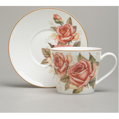 Чайная пара "КОРЕЙСКАЯ РОЗА" 300 мл (кор=36шт.) LEFARD 590-675