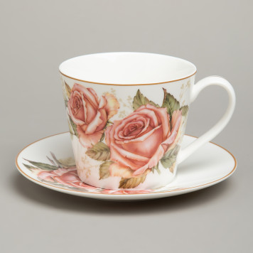 Чайный набор "КОРЕЙСКАЯ РОЗА" на 2 пер. 4 пр. 300 мл (кор=24наб.) LEFARD 590-676-3