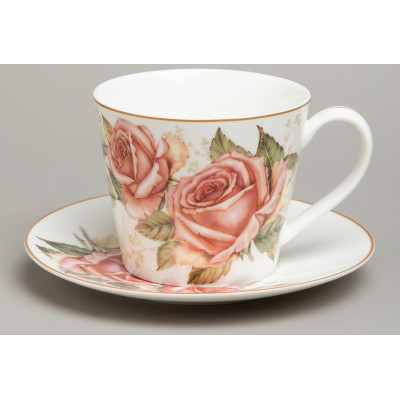 Чайный набор "КОРЕЙСКАЯ РОЗА" на 2 пер. 4 пр. 300 мл (кор=24наб.) LEFARD 590-676-3