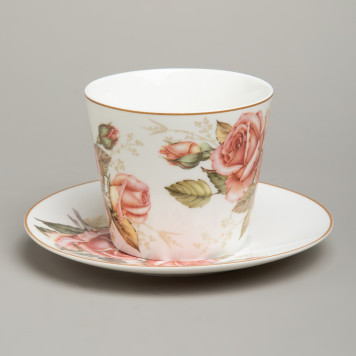 Чайный набор "КОРЕЙСКАЯ РОЗА" на 2 пер. 4 пр. 300 мл (кор=24наб.) LEFARD 590-676-4