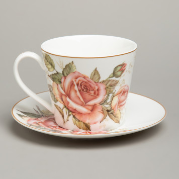 Чайный набор "КОРЕЙСКАЯ РОЗА" на 2 пер. 4 пр. 300 мл (кор=24наб.) LEFARD 590-676-5