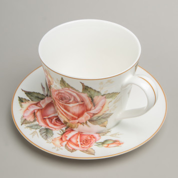 Чайный набор "КОРЕЙСКАЯ РОЗА" на 2 пер. 4 пр. 300 мл (кор=24наб.) LEFARD 590-676-7