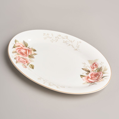 Блюдо овальное "КОРЕЙСКАЯ РОЗА" 30 см (кор=36шт.) LEFARD 590-677-1