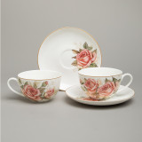 Чайный набор "КОРЕЙСКАЯ РОЗА" на 2 пер. 4 пр. 300 мл (кор=24наб.) LEFARD 590-679