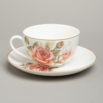 Чайный набор "КОРЕЙСКАЯ РОЗА" на 2 пер. 4 пр. 300 мл (кор=24наб.) LEFARD 590-679-4