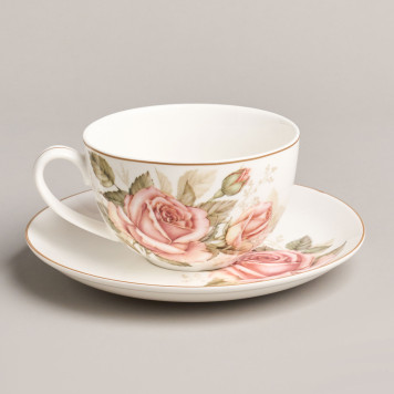 Чайный набор "КОРЕЙСКАЯ РОЗА" на 6 пер. 12 пр. 300 мл (кор=4наб.) LEFARD 590-680-4