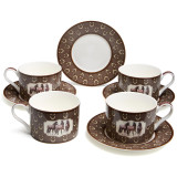 Чайный набор "HORSE CLUB" на 4 пер. 8 пр. 300 мл (кор=12наб.) LEFARD 590-729