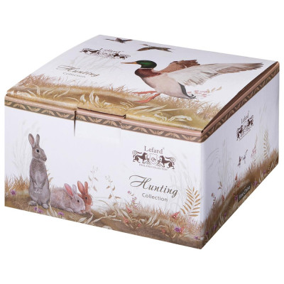 Чайный набор "ОХОТА" на 2 пер. 4 пр. 300 мл (кор=24наб.) LEFARD 590-738-2