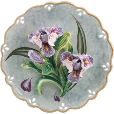 Тарелка декоративная "ИРИСЫ" 20,5*4,5 см (кор=24шт.) LEFARD 59-477
