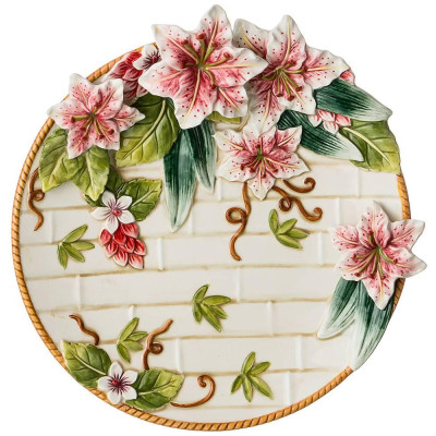 Тарелка декоративная "ЛИЛИИ" 27 см (кор=6шт.) LEFARD 59-677