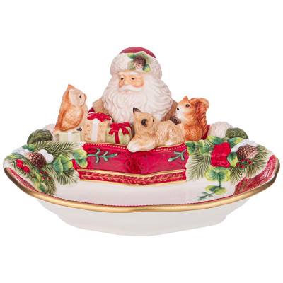 Блюдо "ДЕД МОРОЗ" глубокое 31*30*16,5 см (кор=4шт.) LEFARD 59-715