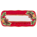 Блюдо "ШИШКИ" прямоугольное 35*16,5*2,5 см (кор=12шт.) LEFARD 59-717