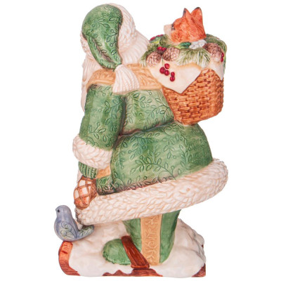 Фигура "ДЕД МОРОЗ НА ЛЫЖАХ" 19*18*31 см (кор=4шт.) LEFARD 59-719-2