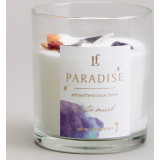 Свеча ароматизированная в стакане " PARADISE" white musk 8*9 см мал.= 9шт. LEFARD 605-104