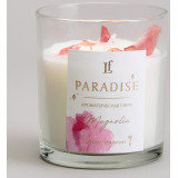 Свеча ароматизированная в стакане " PARADISE" magnolia 8*9 см мал.= 9шт. LEFARD 605-105