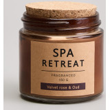 Свеча ароматизированная в стакане " SPA RETREAT" velvet rose&oud 7, 3*7, 4 см мал.= 12шт. LEFARD 605-106