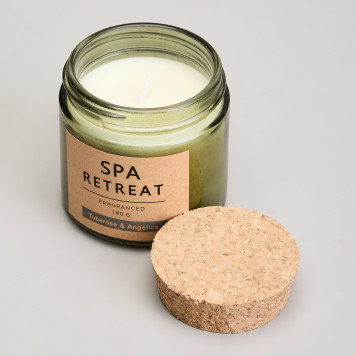 Свеча ароматизированная в стакане " SPA RETREAT" tuberose&angelica 7, 3*7, 4 см мал.= 12шт. LEFARD 605-107-1