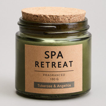 Свеча ароматизированная в стакане " SPA RETREAT" tuberose&angelica 7, 3*7, 4 см мал.= 12шт. LEFARD 605-107