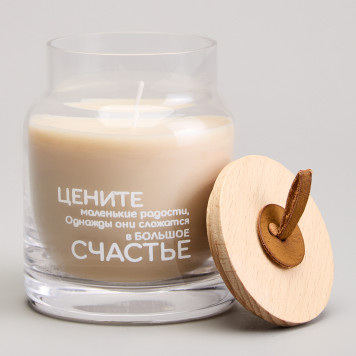 Свеча в баночке "NATURE" gingerbread man 8,5*10 см мал.= 6шт. LEFARD 605-113-1