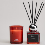 Набор ароматический "LUXURY" свеча в стакане 6*7,5 см и диффузор 70 мл oud&bergamot LEFARD 605-120