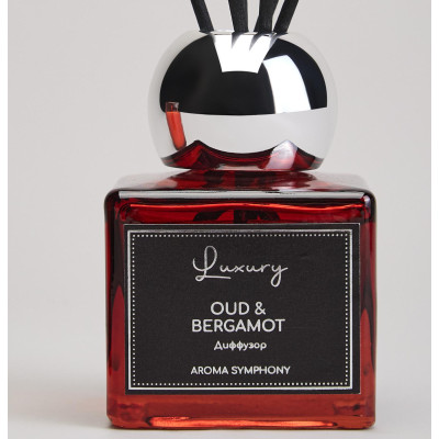 Набор ароматический "LUXURY" свеча в стакане 6*7,5 см и диффузор 70 мл oud&bergamot LEFARD 605-120-2