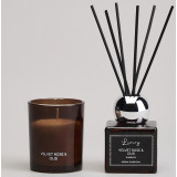 Набор ароматический "LUXURY" свеча в стакане 6*7,5 см и диффузор 70 мл velvet rose&oud LEFARD 605-122