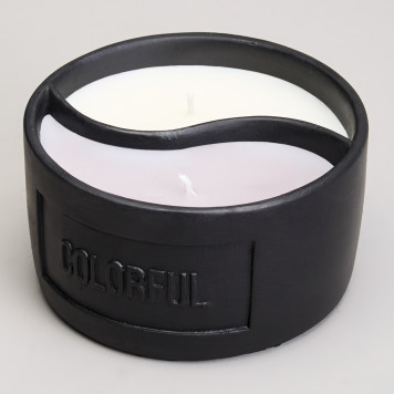 Свеча в стакане "YIN YANG" dark amber 11,3*6,4 см мал.= 9шт. LEFARD 605-123-1