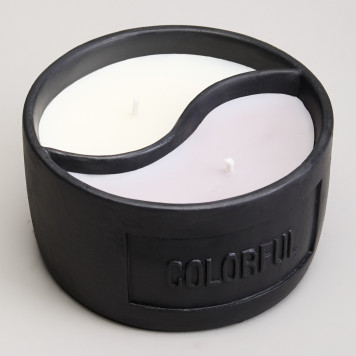 Свеча в стакане "YIN YANG" dark amber 11,3*6,4 см мал.= 9шт. LEFARD 605-123-3