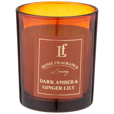 Свеча ароматизированная в стакане " DARK AMBER & GINGER LILY" 6*7, 5 см LEFARD 625-116-1