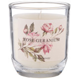 Свеча ароматизированная в стакане " ROSE GERANIUM" 7, 5*8, 5 см LEFARD 625-121