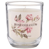 Свеча ароматизированная в стакане " ROSE GERANIUM" 7, 5*8, 5 см LEFARD 625-121