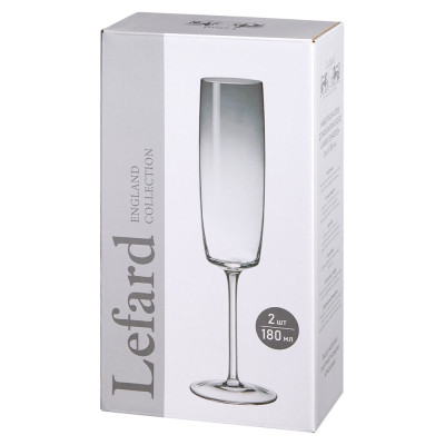 Набор бокалов для шампанского "SMOKY SHADES" из 2 шт. 250 мл LEFARD 685-131-1