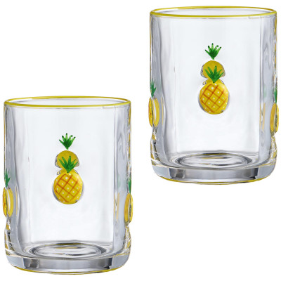 Набор стаканов "FRUITY PINEAPPLE" из 2 шт. 400 мл LEFARD 685-133