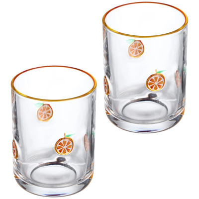 Набор стаканов "FRUITY ORANGE" из 2 шт. 400 мл LEFARD 685-134-1