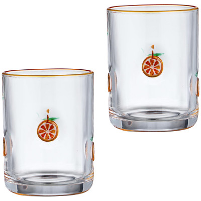 Набор стаканов "FRUITY ORANGE" из 2 шт. 400 мл LEFARD 685-134