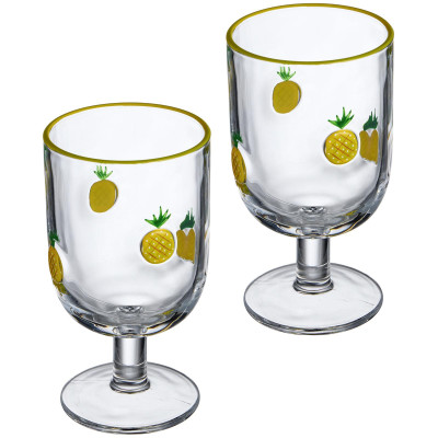 Набор бокалов для вина "FRUITY PINEAPPLE" из 2 шт. 350 мл LEFARD 685-137-1