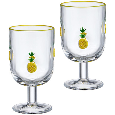 Набор бокалов для вина "FRUITY PINEAPPLE" из 2 шт. 350 мл LEFARD 685-137