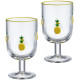 Набор бокалов для вина "FRUITY PINEAPPLE" из 2 шт. 350 мл LEFARD 685-137