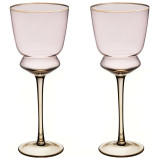 Набор бокалов для вина "TWIST & SHINE" pink, 2 шт/380 мл LEFARD 687-002