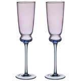 Набор бокалов для шампанского "TWIST & SHINE" purple, 2 шт/210 мл LEFARD 687-009