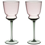 Набор бокалов для вина "TWIST & SHINE" green, 2 шт/380 мл LEFARD 687-024