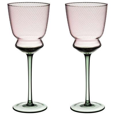 Набор бокалов для вина "TWIST & SHINE" green, 2 шт/380 мл LEFARD 687-024