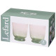 Набор стаканов "TWIST & SHINE" green, 2 шт/360 мл LEFARD 687-026